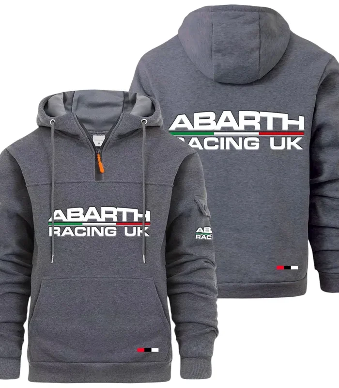 Rally Car Large Pocket Hoodie, Moto Street Comfort Hoodie CAR514 - Dark Gray