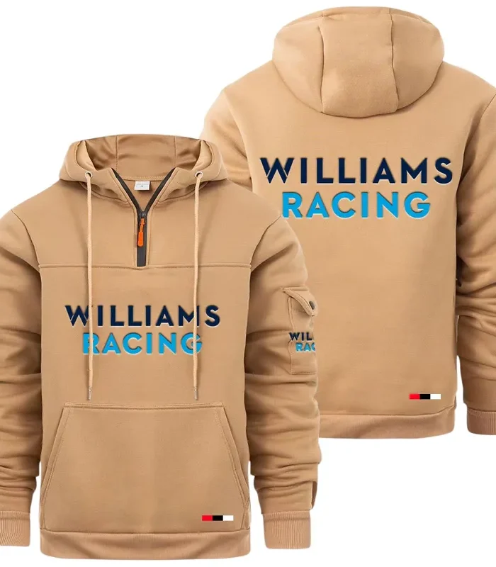 Grand Prix Team Car Large Pocket Hoodie, Road-Driven Comfort Hoodie CAR514 - Khaki