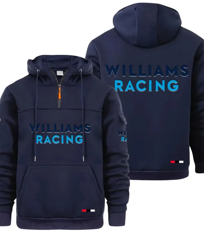 Grand Prix Team Car Large Pocket Hoodie, Road-Driven Comfort Hoodie CAR514 - Navy